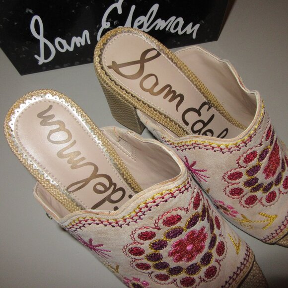 Sam Edelman Pink and Tan Wedges - Picture 4 of 6